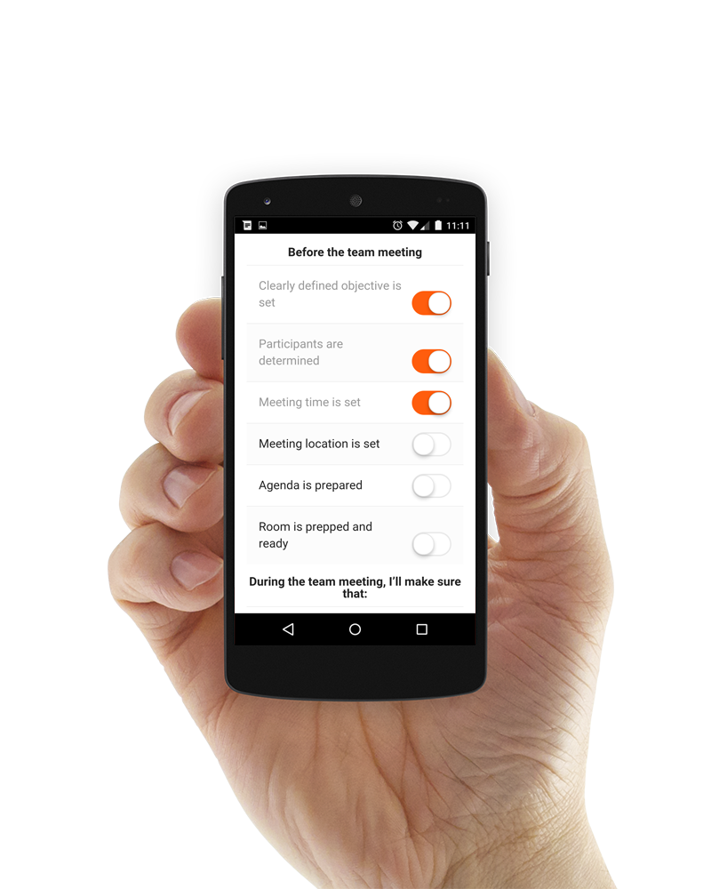 Team Meeting Checklist